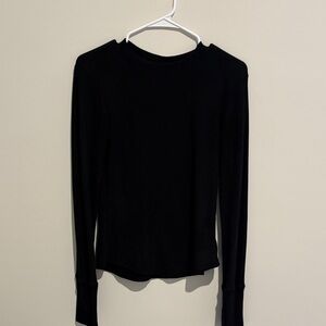 American Eagle Outfitters Black Long Sleeve Top